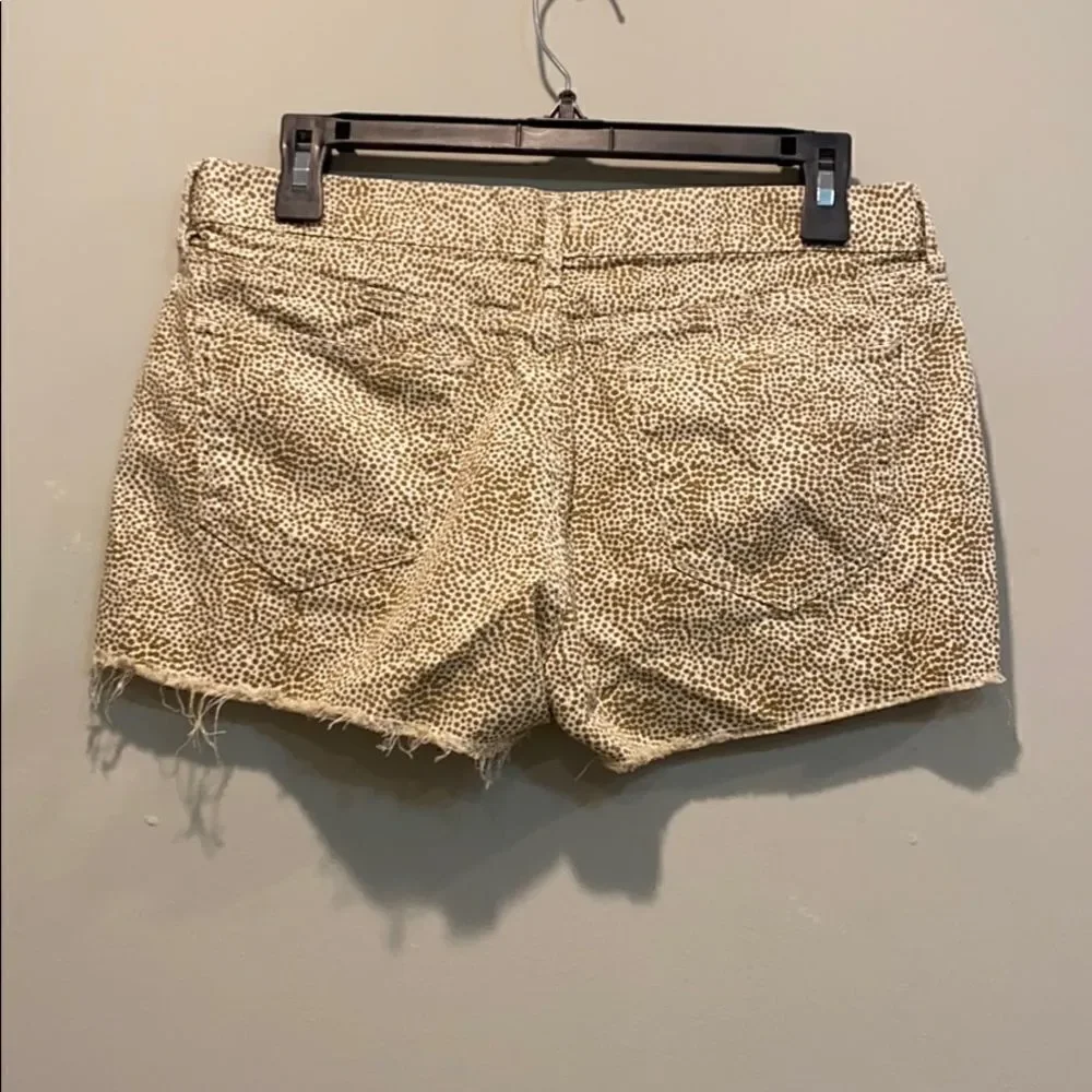 Madewell safari dot printed shorts 28